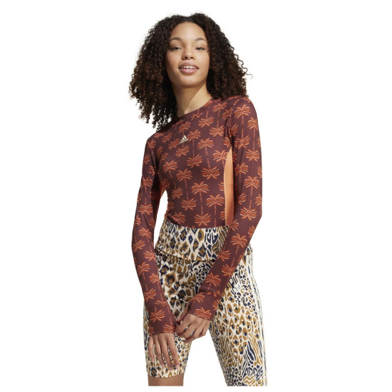 Adidas Γυναικείο κορμάκι x FARM Rio Longsleeve Bodysuit